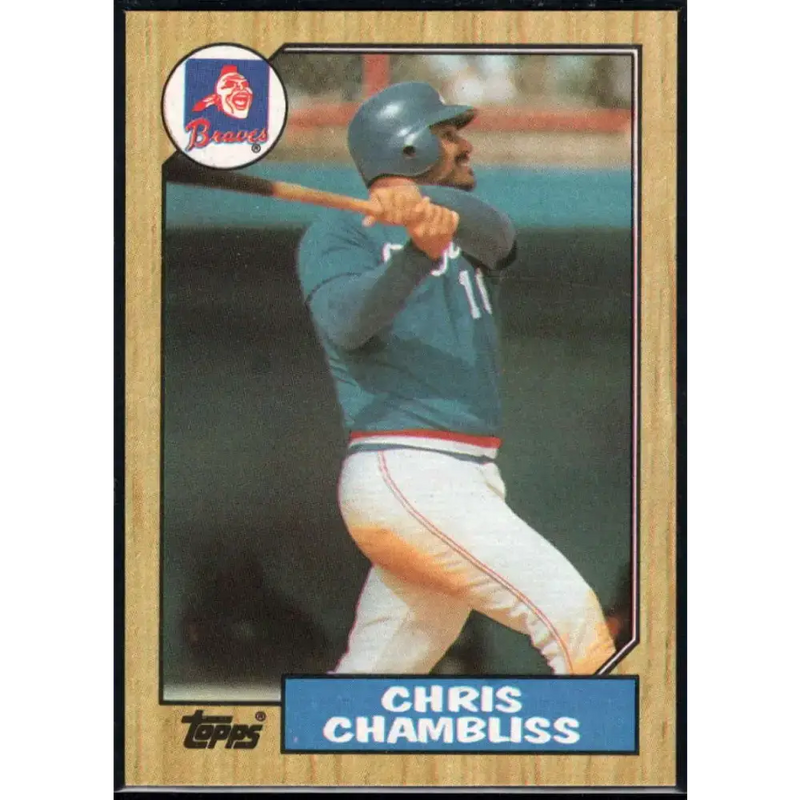1987 Topps #777 Chris Chambliss EX Excellent Atlanta Braves Baseball Card - Baseball Card Single