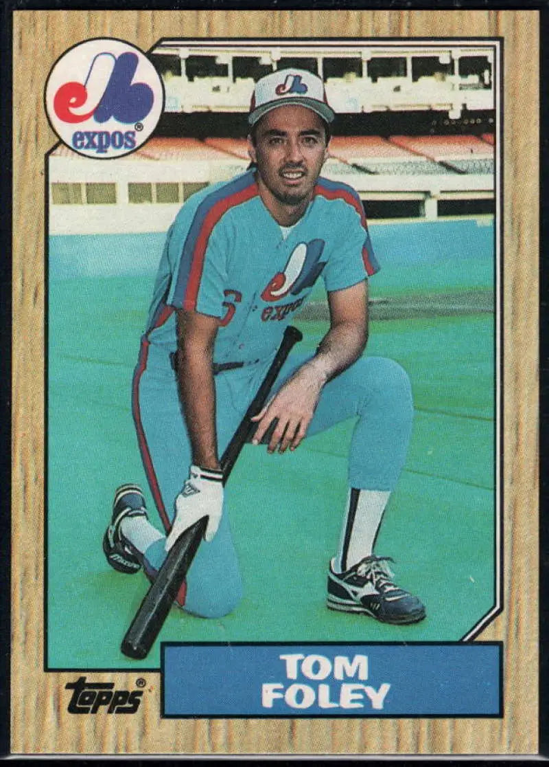 1987 Topps #78 Tom Foley EX Excellent Montreal Expos Baseball Card - Baseball Card Single