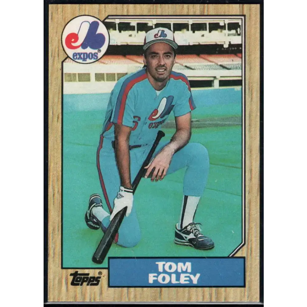 1987 Topps #78 Tom Foley EX Excellent Montreal Expos Baseball Card - Baseball Card Single