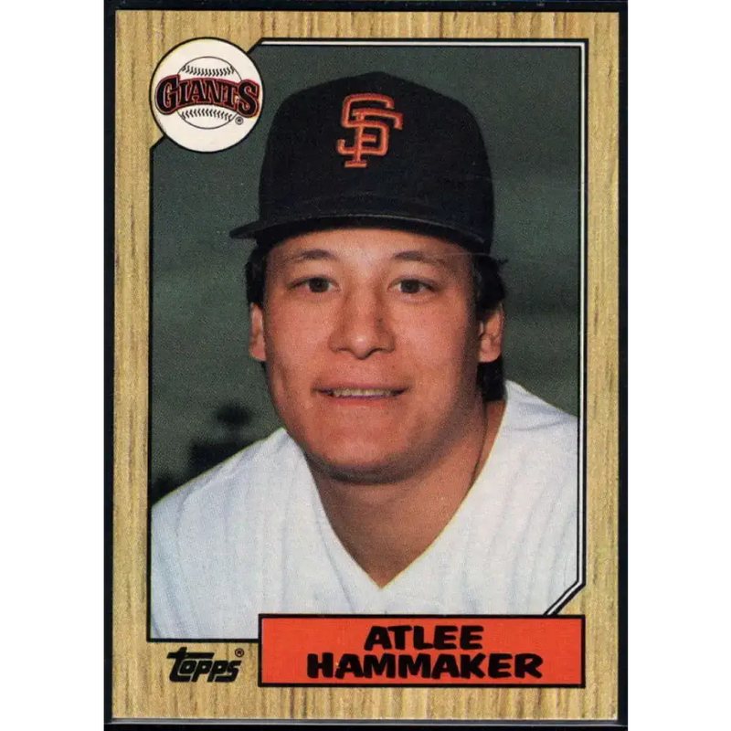 1987 Topps #781 Atlee Hammaker EX Excellent San Francisco Giants Baseball Card - Baseball Card Single