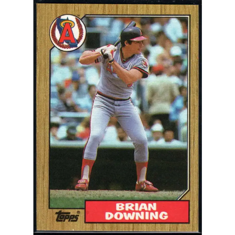 1987 Topps #782 Brian Downing EX Excellent California Angels Baseball Card - Baseball Card Single