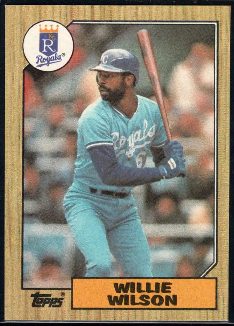 1987 Topps #783 Willie Wilson EX Excellent Kansas City Royals Baseball Card - Baseball Card Single