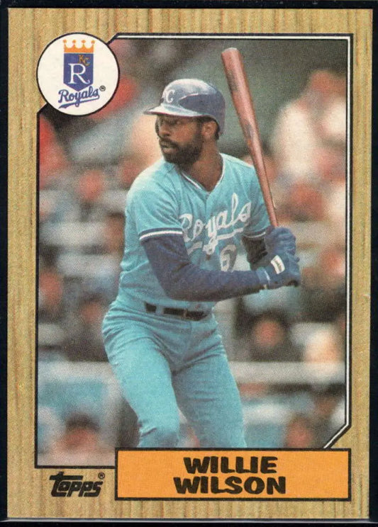 1987 Topps #783 Willie Wilson EX Excellent Kansas City Royals Baseball Card - Baseball Card Single