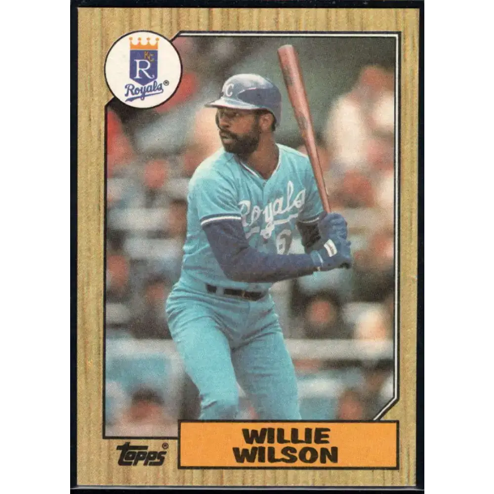 1987 Topps #783 Willie Wilson EX Excellent Kansas City Royals Baseball Card - Baseball Card Single