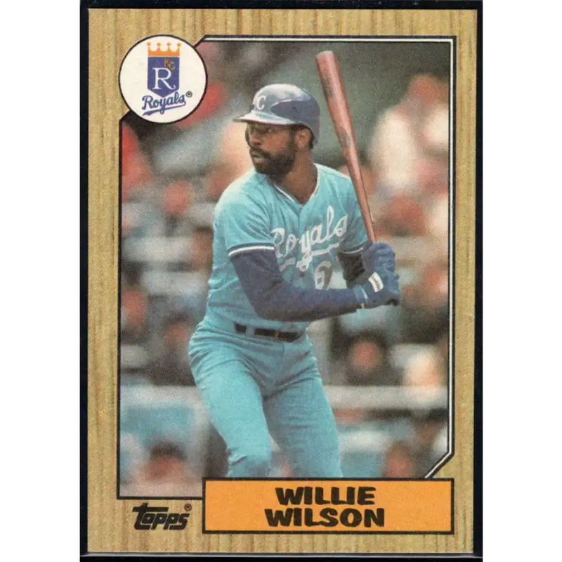 1987 Topps #783 Willie Wilson EX Excellent Kansas City Royals Baseball Card - Baseball Card Single