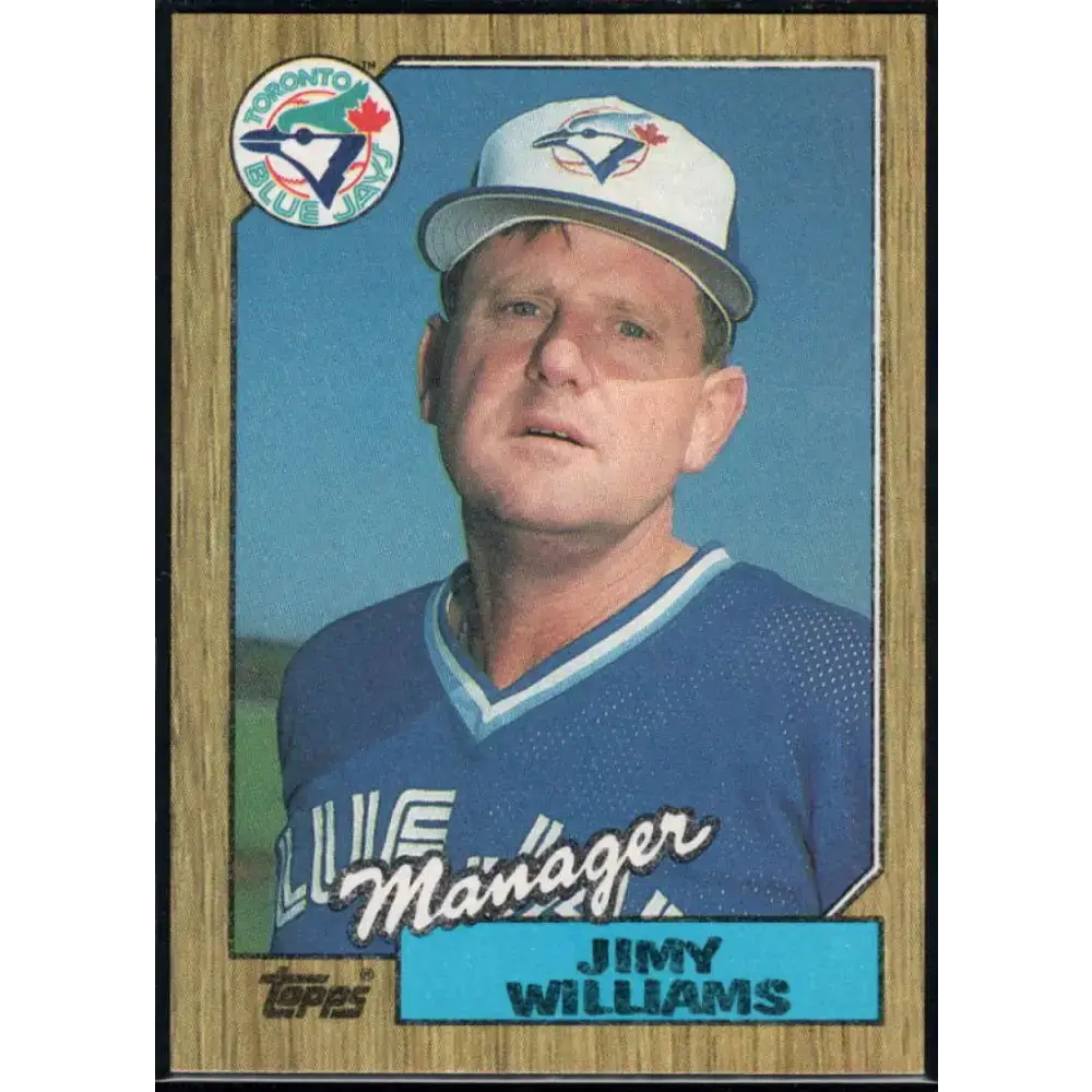 1987 Topps #786 Jimy Williams EX Excellent Toronto Blue Jays Baseball Card - Baseball Card Single