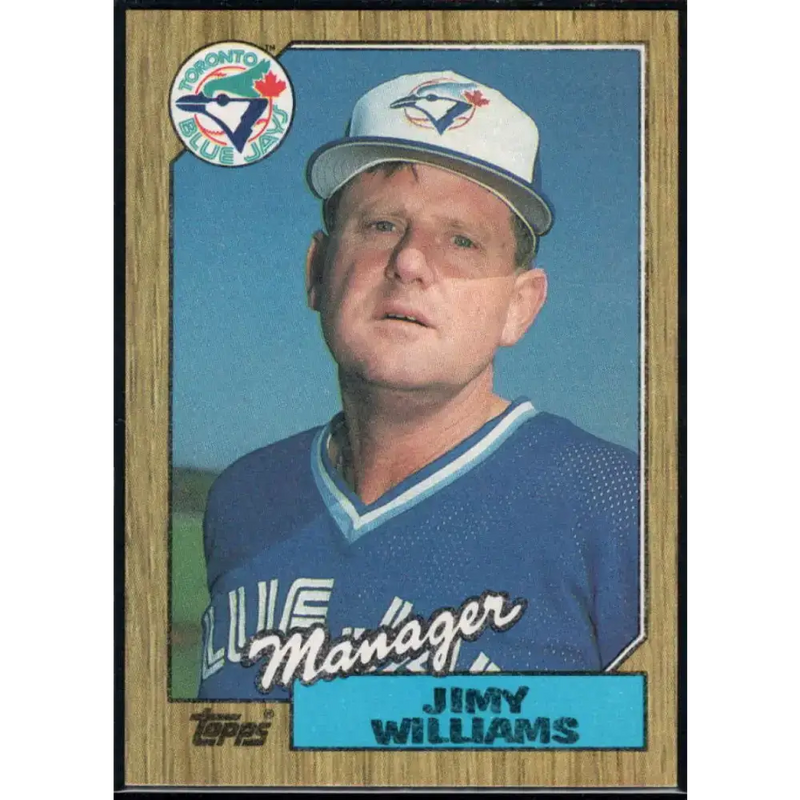 1987 Topps #786 Jimy Williams EX Excellent Toronto Blue Jays Baseball Card - Baseball Card Single