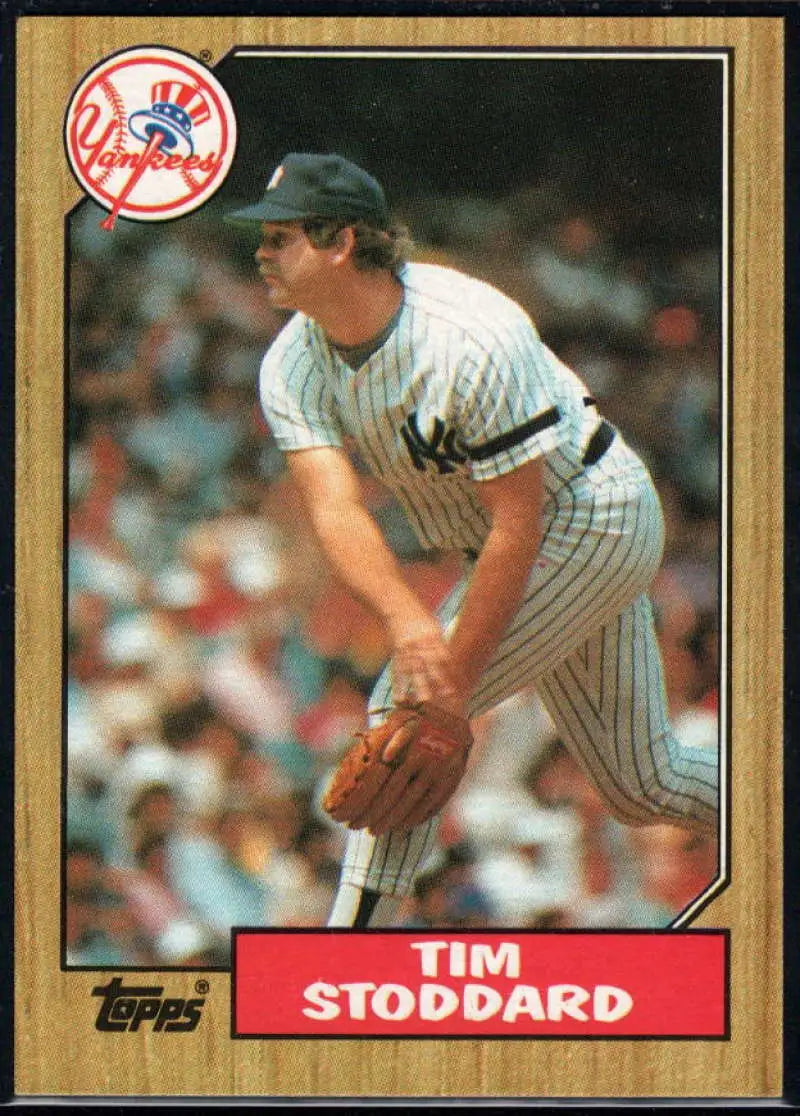1987 Topps #788 Tim Stoddard EX Excellent New York Yankees Baseball Card - Baseball Card Single