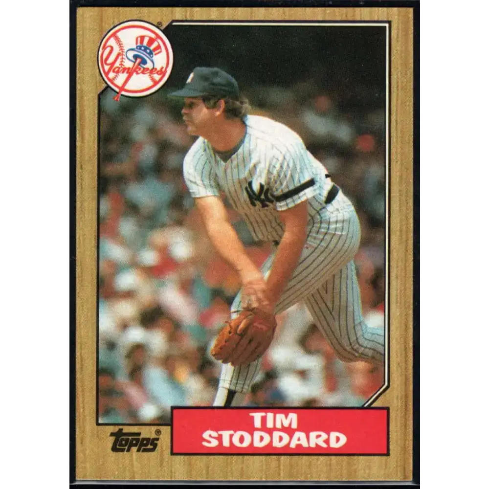 1987 Topps #788 Tim Stoddard EX Excellent New York Yankees Baseball Card - Baseball Card Single