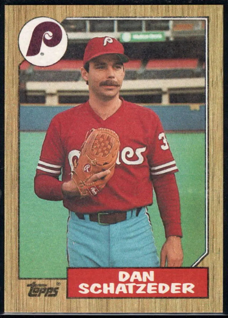 1987 Topps #789 Dan Schatzeder EX Excellent Philadelphia Phillies Baseball Card - Baseball Card Single