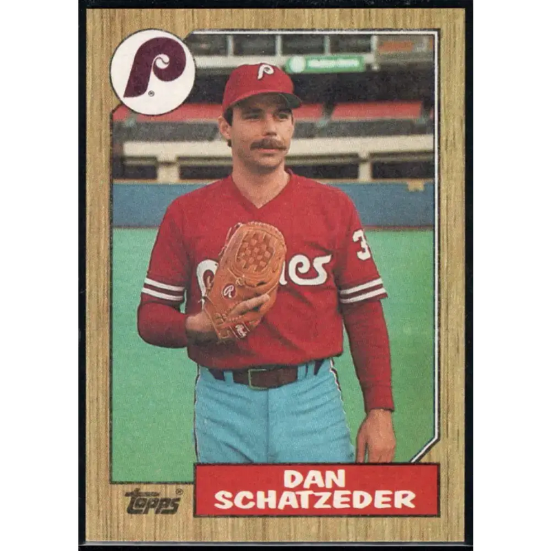 1987 Topps #789 Dan Schatzeder EX Excellent Philadelphia Phillies Baseball Card - Baseball Card Single