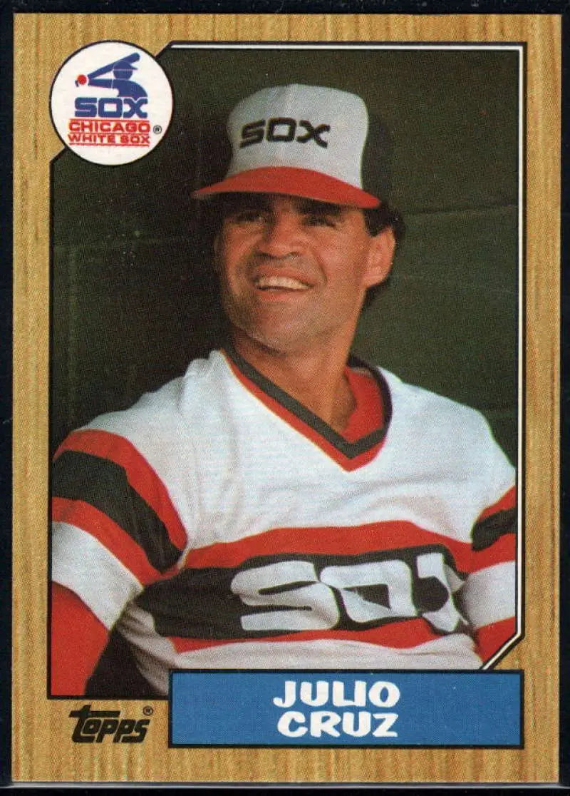 1987 Topps #790 Julio Cruz EX Excellent Chicago White Sox Baseball Card - Baseball Card Single