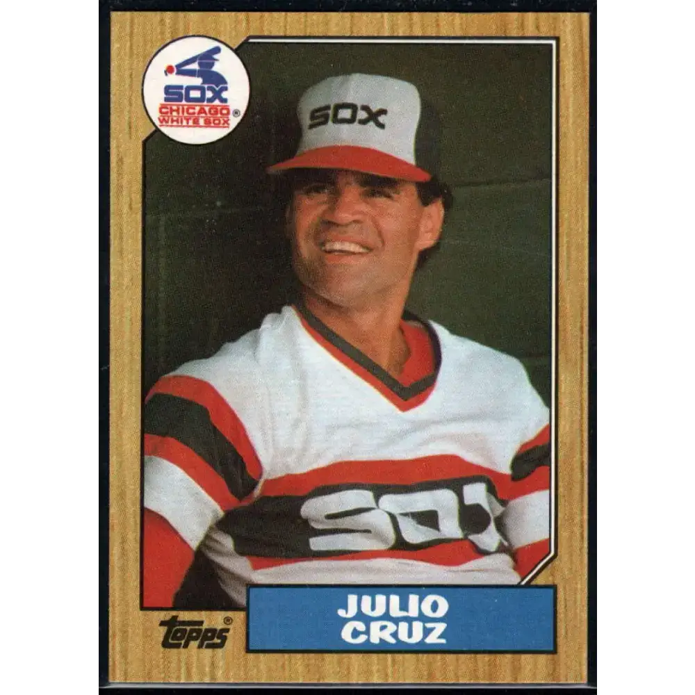 1987 Topps #790 Julio Cruz EX Excellent Chicago White Sox Baseball Card - Baseball Card Single
