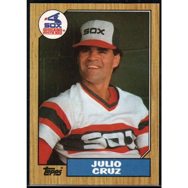 1987 Topps #790 Julio Cruz EX Excellent Chicago White Sox Baseball Card - Baseball Card Single