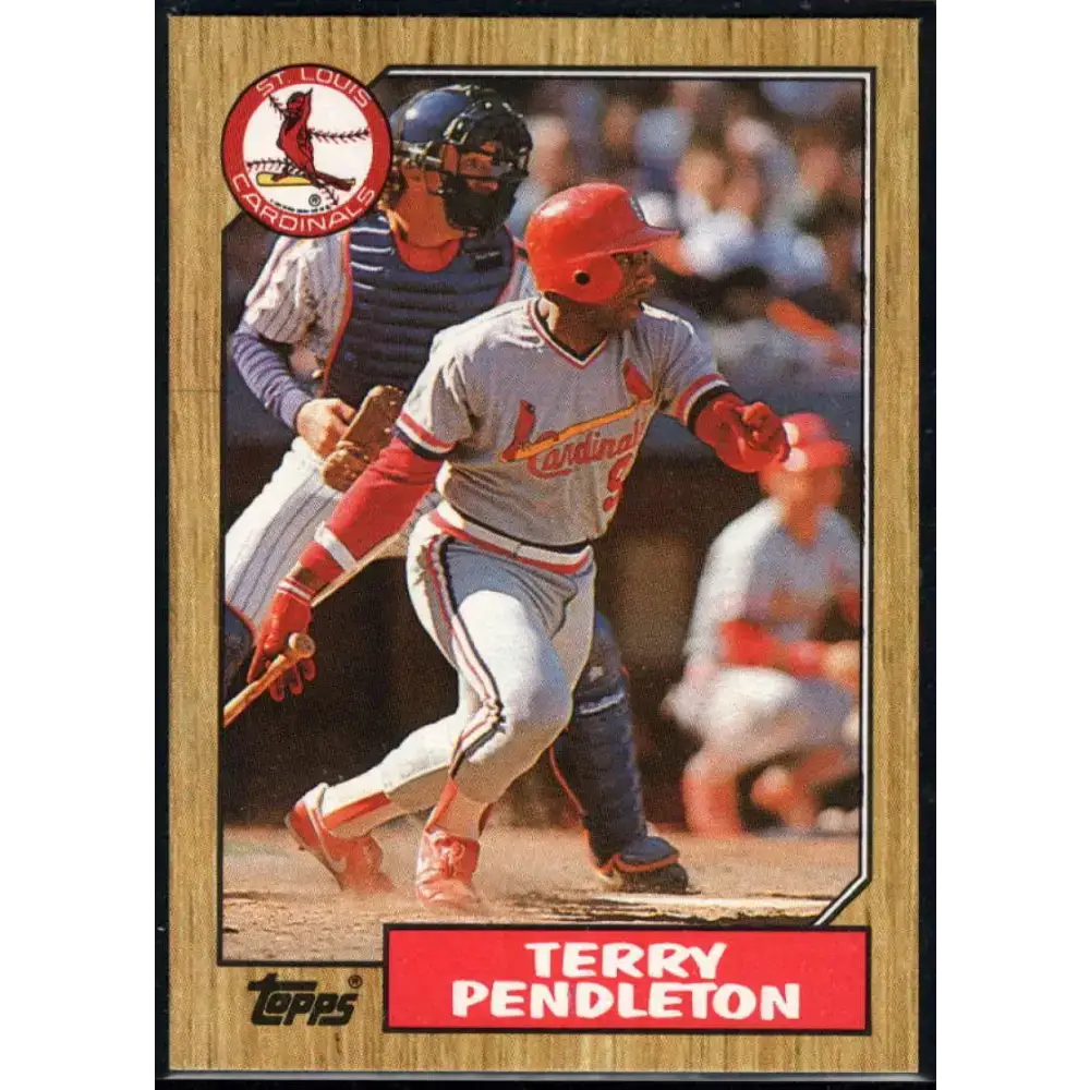 1987 Topps #8 Terry Pendleton EX Excellent St. Louis Cardinals Baseball Card - Baseball Card Single