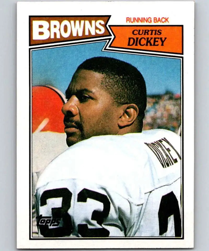 1987 Topps #81 Curtis Dickey EX Excellent Cleveland Browns Football Card - Football Card Single