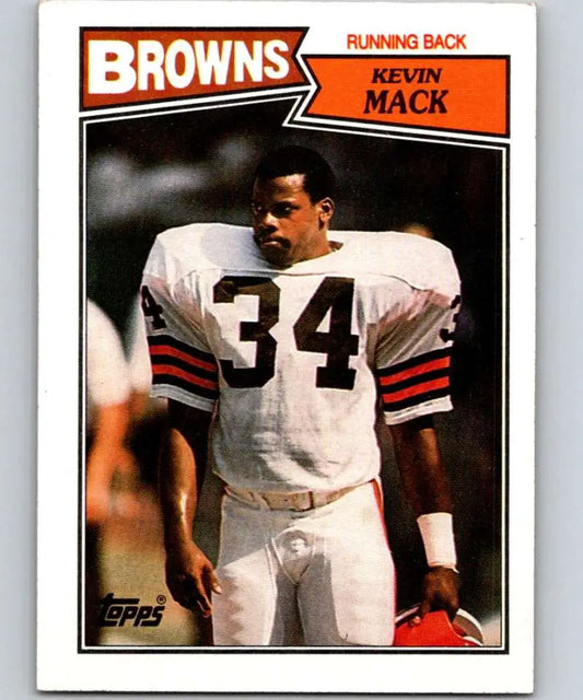 1987 Topps #82 Kevin Mack EX Excellent Cleveland Browns Football Card - Football Card Single