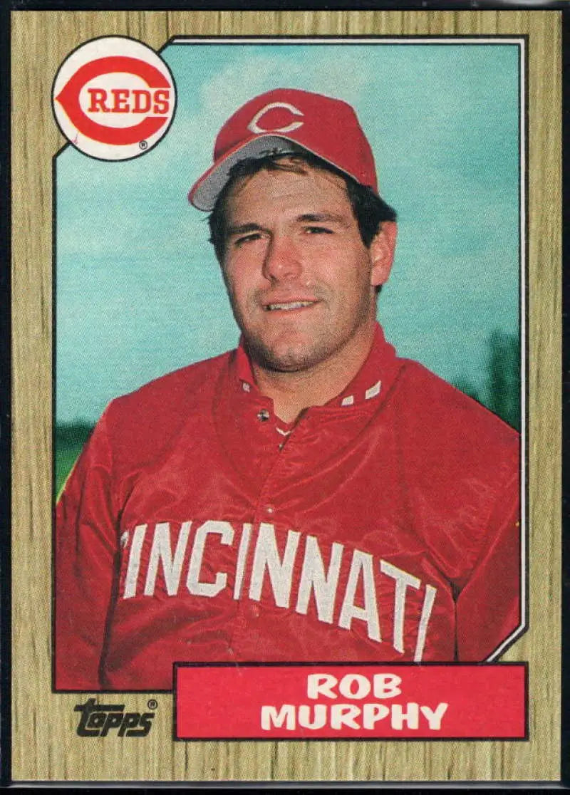 1987 Topps #82 Rob Murphy EX Excellent RC Rookie Cincinnati Reds Baseball Card - Baseball Card Single