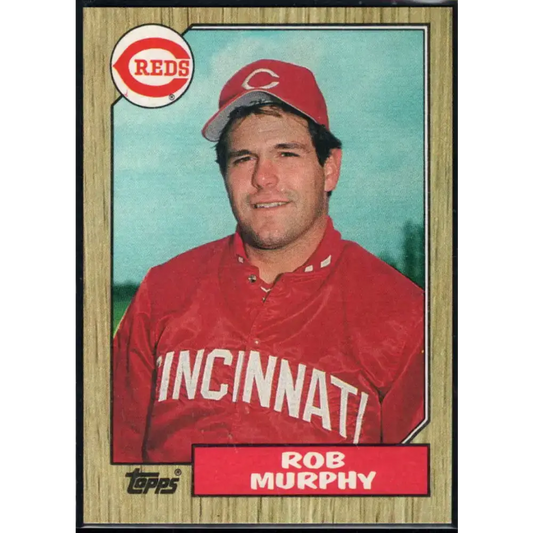 1987 Topps #82 Rob Murphy EX Excellent RC Rookie Cincinnati Reds Baseball Card - Baseball Card Single
