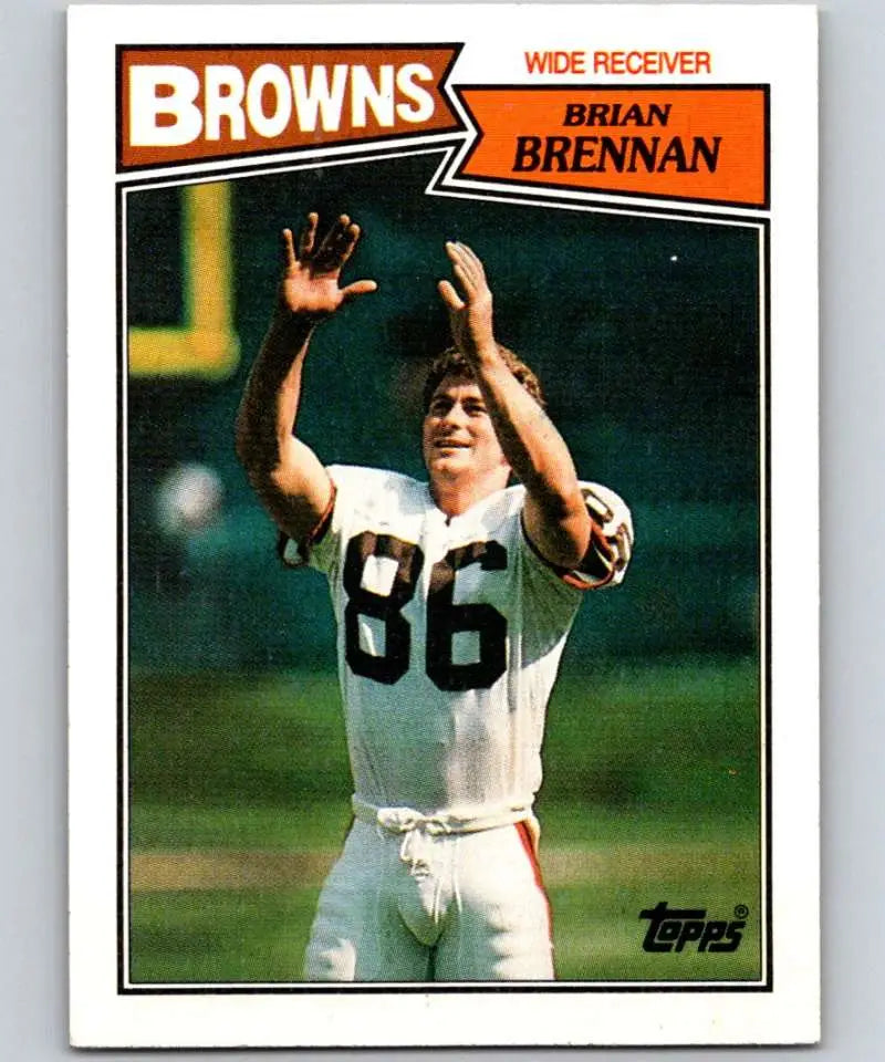 1987 Topps #84 Brian Brennan EX Excellent RC Rookie Cleveland Browns Football Card - Football Card Single