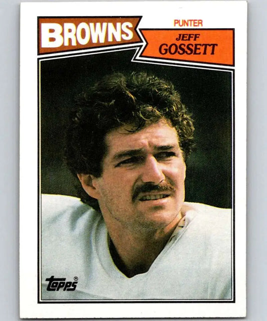 1987 Topps #86 Jeff Gossett EX Excellent Cleveland Browns Football Card - Football Card Single