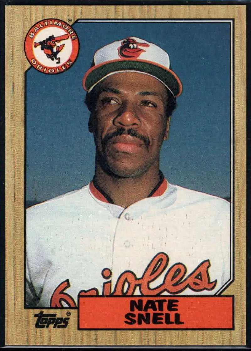 1987 Topps #86 Nate Snell EX Excellent Baltimore Orioles Baseball Card - Baseball Card Single