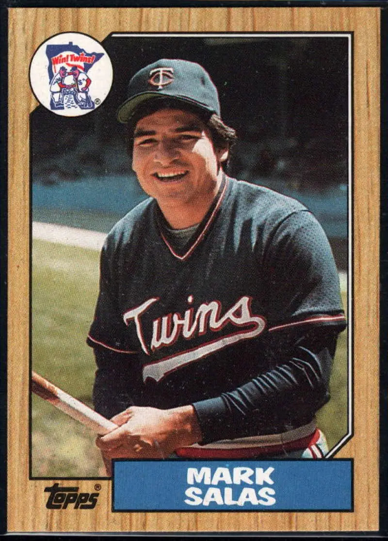 1987 Topps #87 Mark Salas EX Excellent Minnesota Twins Baseball Card - Baseball Card Single