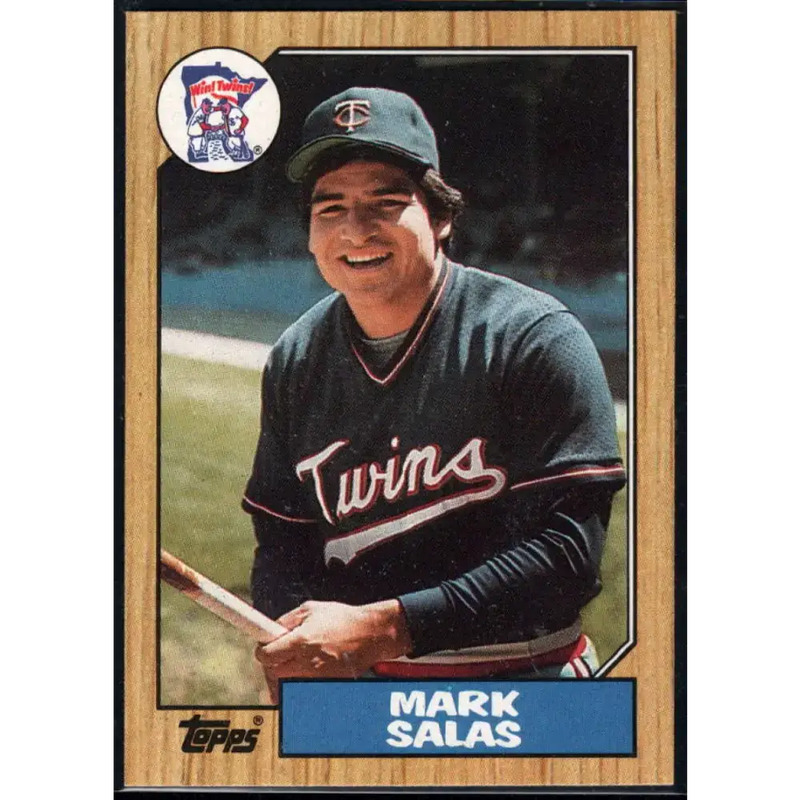 1987 Topps #87 Mark Salas EX Excellent Minnesota Twins Baseball Card - Baseball Card Single