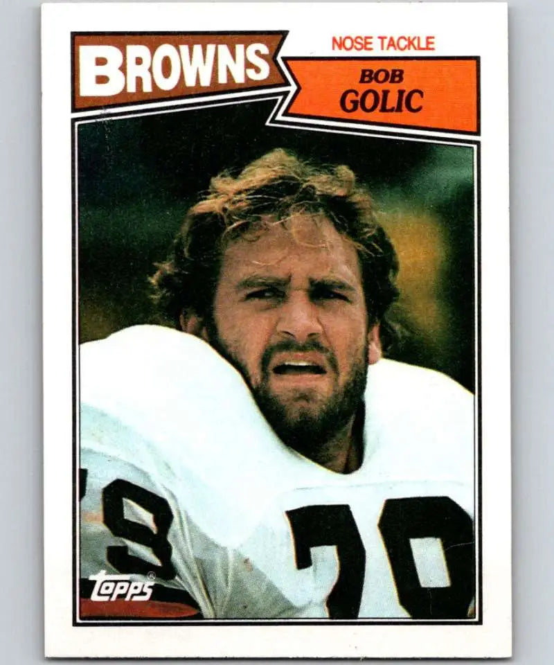 1987 Topps #89 Bob Golic EX Excellent Cleveland Browns Football Card - Football Card Single