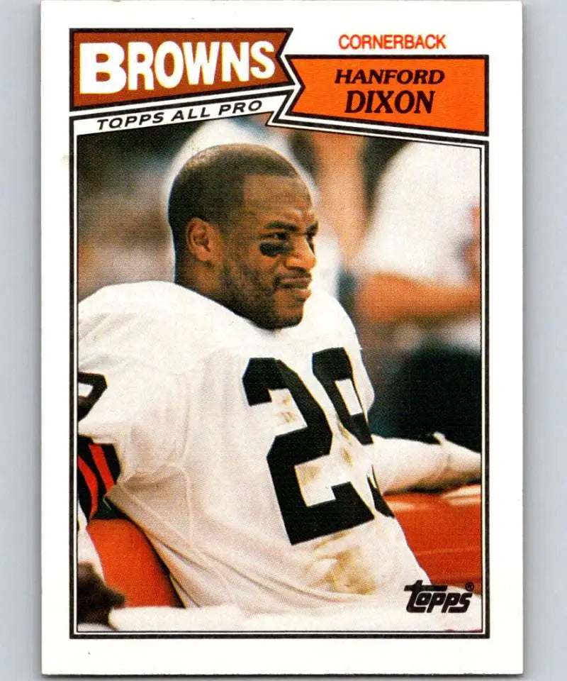 1987 Topps #93 Hanford Dixon EX Excellent Cleveland Browns Football Card - Football Card Single