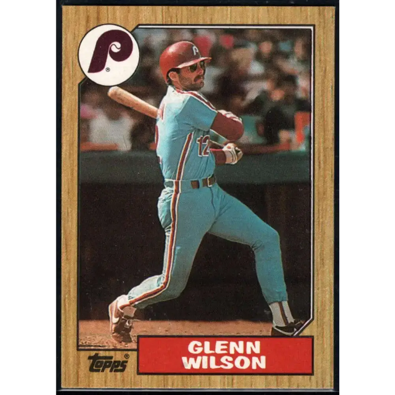1987 Topps #97 Glenn Wilson EX Excellent Philadelphia Phillies Baseball Card - Baseball Card Single