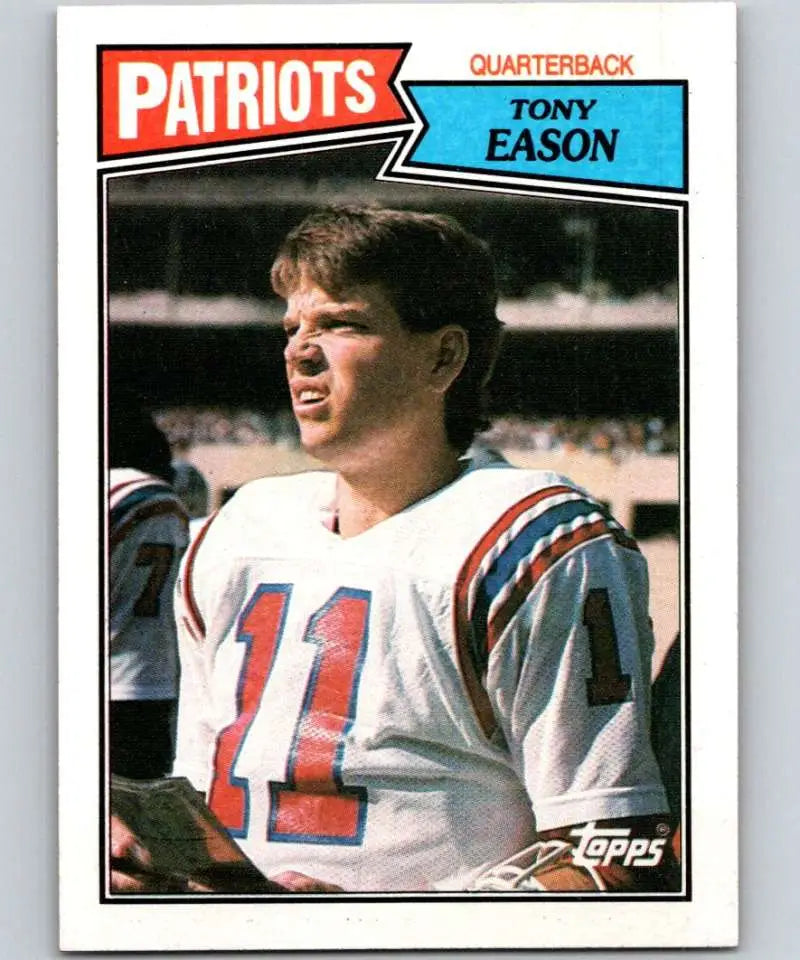 1987 Topps #97 Tony Eason EX Excellent New England Patriots Football Card - Football Card Single