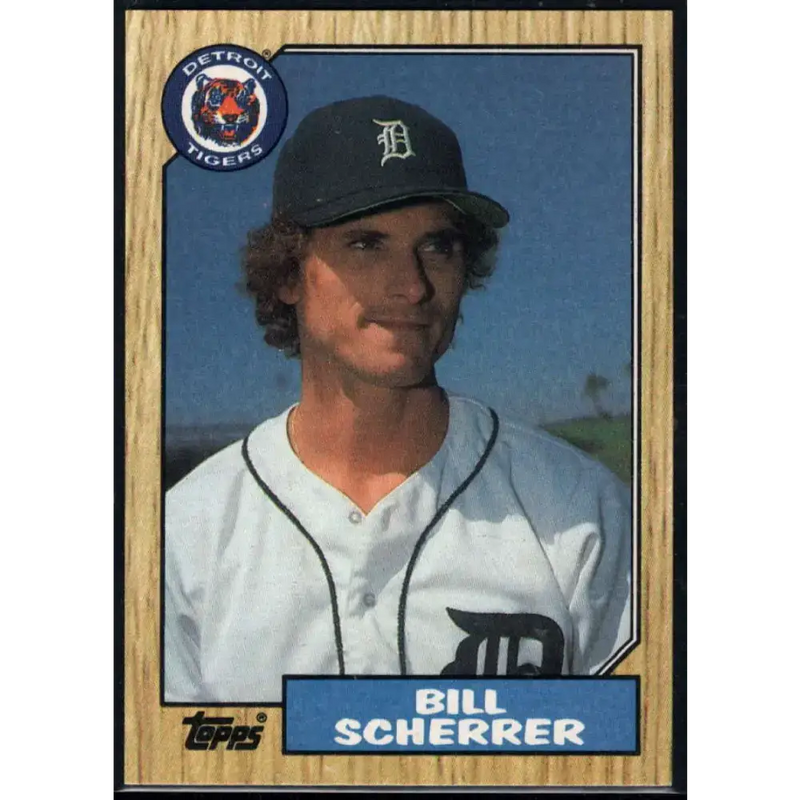 1987 Topps #98 Bill Scherrer EX Excellent Detroit Tigers Baseball Card - Baseball Card Single