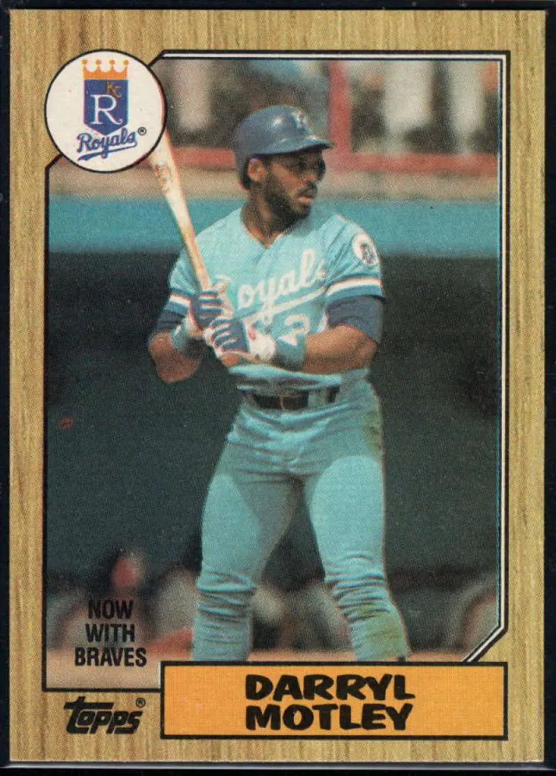 1987 Topps #99 Darryl Motley EX Excellent Kansas City Royals Baseball Card - Baseball Card Single