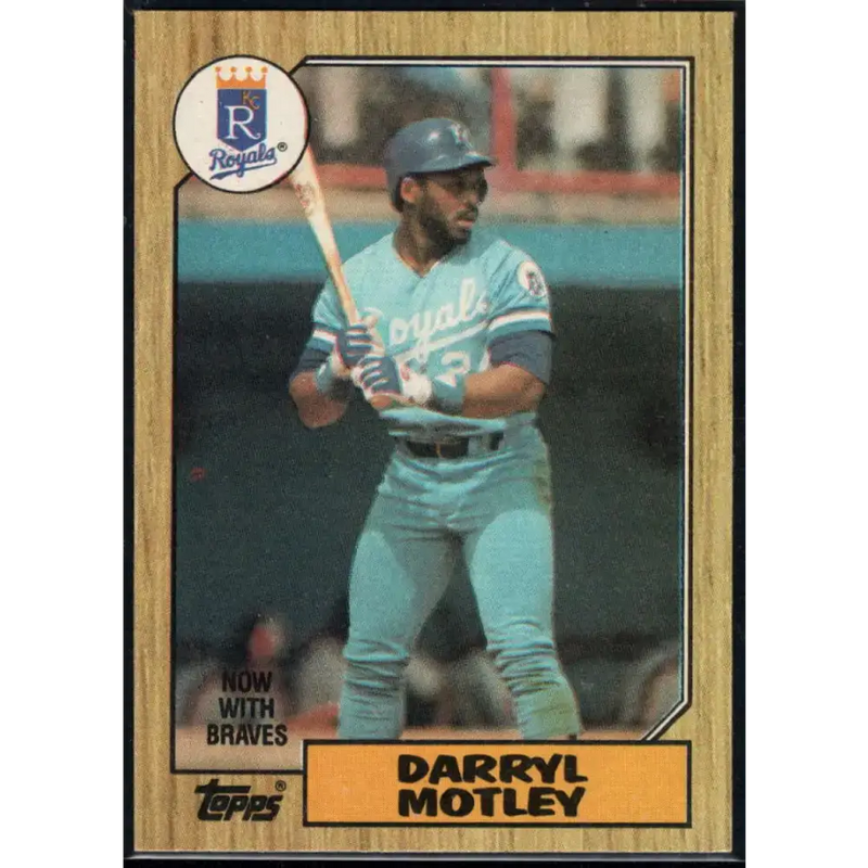 1987 Topps #99 Darryl Motley EX Excellent Kansas City Royals Baseball Card - Baseball Card Single