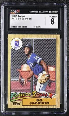 1987 Topps Bo Jackson #170 Baseball CGC 8