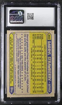 1987 Topps Darryl Strawberry #460 Baseball CGC 7.5