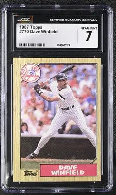 1987 Topps Dave Winfield #770 Baseball CGC 7