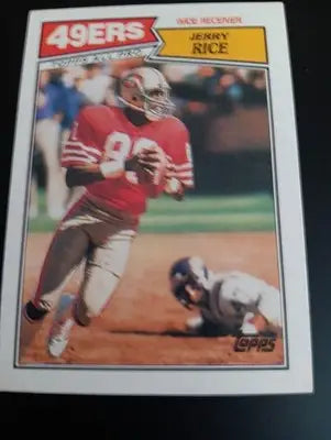 1987 Topps - Jerry Rice #115. San Francisco 49ers. NRMT+ - Football Card Single