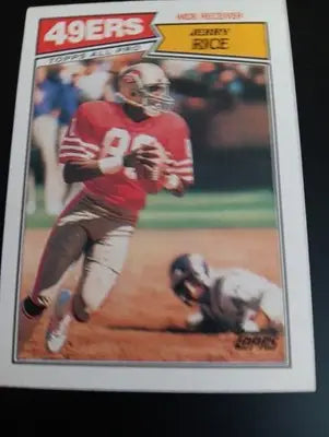 1987 Topps - Jerry Rice #115. San Francisco 49ers. NRMT+ - Football Card Single