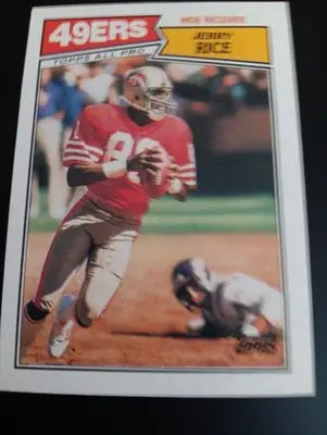 1987 Topps - Jerry Rice #115. San Francisco 49ers. NRMT+ - Football Card Single