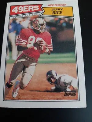 1987 Topps - Jerry Rice #115. San Francisco 49ers. NRMT+ - Football Card Single