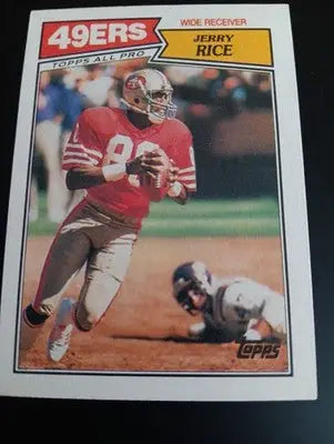 1987 Topps - Jerry Rice #115. San Francisco 49ers. NRMT+ - Football Card Single