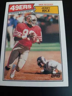1987 Topps - Jerry Rice #115. San Francisco 49ers. NRMT+ - Football Card Single
