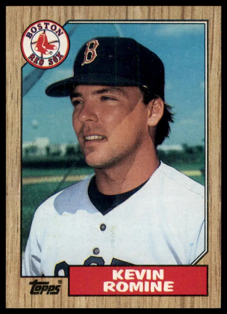 1987 Topps Kevin Romine RC 121 Boston Red Sox NM - Baseball Card Single