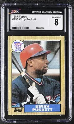 1987 Topps Kirby Puckett #450 Baseball CGC 8