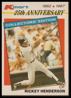 1987 Topps Kmart 25th Baseball’s Stars of the Decades #27 Rickey Henderson