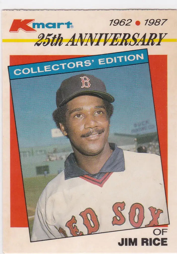 1987 Topps Kmart Baseball Card #18 Jim Rice Boston Red Sox trading cards collectible