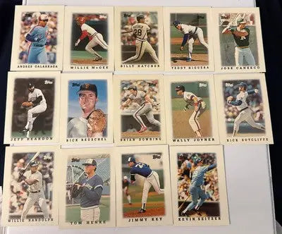 1987 Topps Mini Baseball Card Lot MLB League Leaders