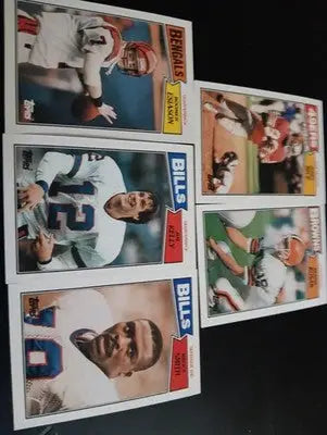 1987 Topps NFL Superstar LOT: Rice Kosar Kelly Smith Esiason. NRMT+ - Football Card Single